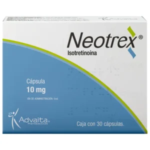 Isotretinoína 10mg (Neotrex) 30 cápsulas